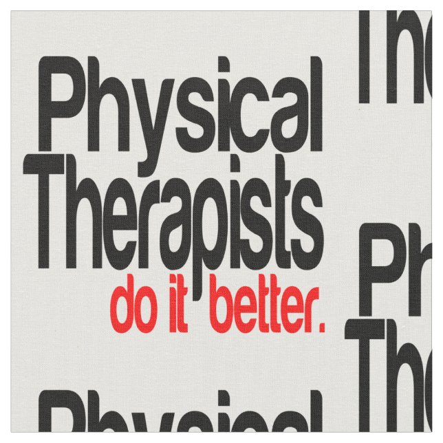 Physiotherapeuten machen es besser stoff (Nahaufnahme)