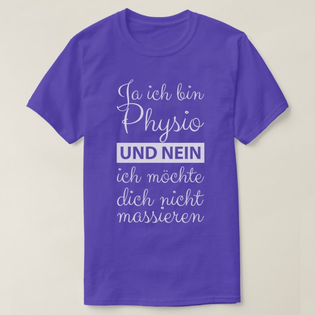 PhysiotherapeutIn 4 T-Shirt (Design vorne)