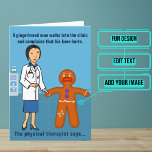 Physiotherapeutin Funny Birthday Design 3 Karte<br><div class="desc">Suchen Sie die perfekte Karte für Ihre talentierte Physiotherapeutin und woll ihr ein gutes Lachen zu geben? Schauen Sie nicht weiter. Im Design steht eine asiatische Physiotherapeutin, die mit einem Lebkuchenmann spricht. Im Inneren haben wir genau die richtige Botschaft geschrieben, um mit dem Moment zu sprechen, aber Sie können sie...</div>