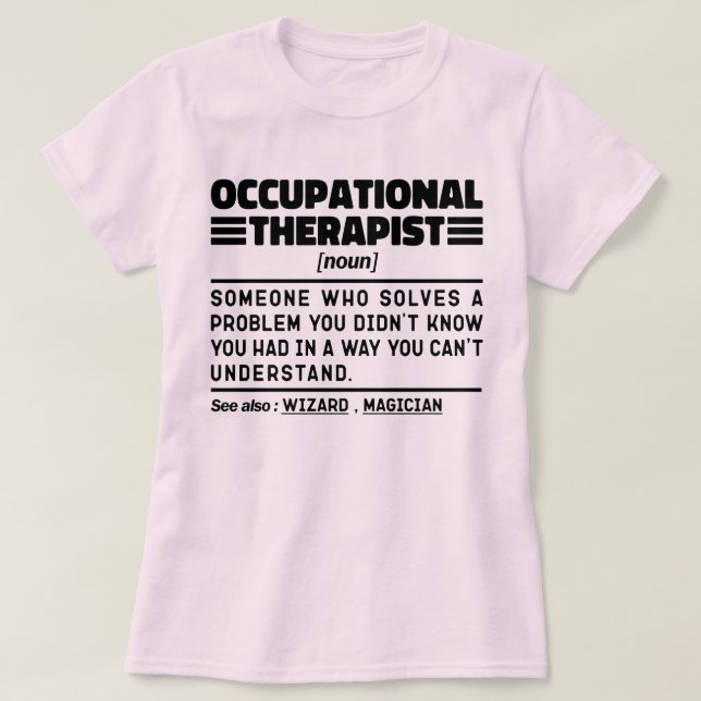 Physiotherapeutin Noun T-Shirt (Design vorne)