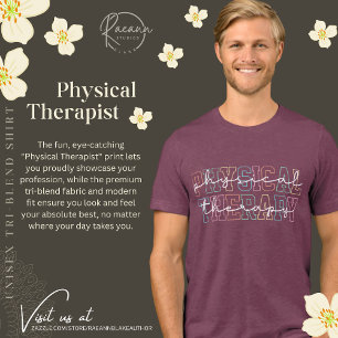 Physiotherapeutisches Unisex-Tri-Blend-Shirt Tri-Blend Shirt