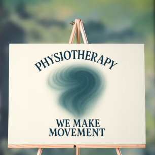 Physiotherapie - Bewegung - Moderne Kunst Acrylschild