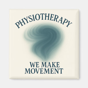 Physiotherapie - Bewegung - Moderne Kunst Magnet