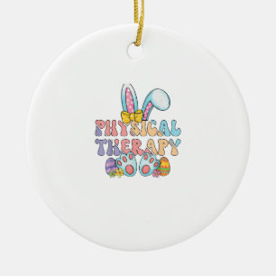 Physiotherapie Frohe Ostern Hase Eier PT Therapeu Keramik Ornament