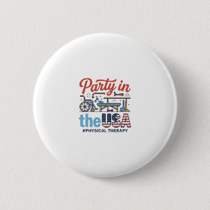 Physiotherapie-Party in den USA Vintage T-Shirt_ Button