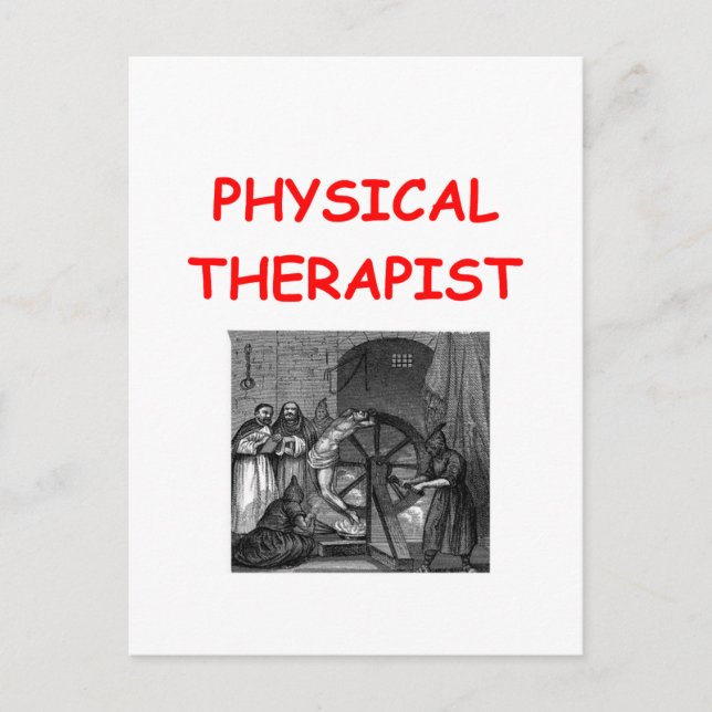 Physiotherapie Postkarte (Vorderseite)