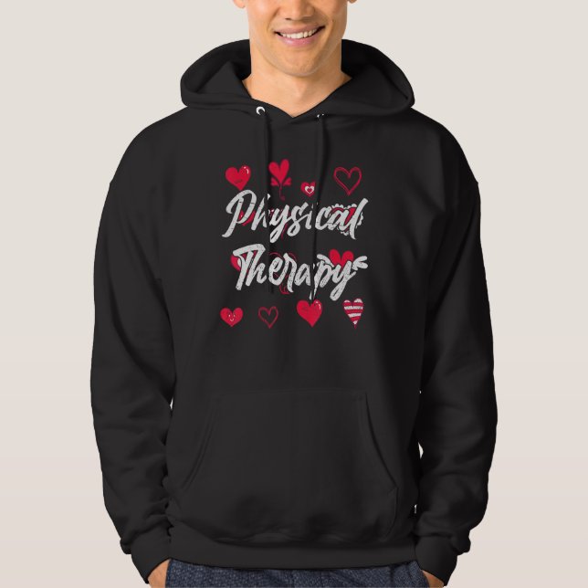 Physiotherapie Pt Physiotherapeut Herz Physikalisc Hoodie (Vorderseite)