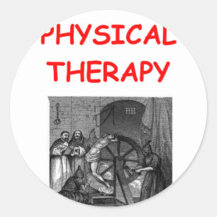 Physiotherapie Runder Aufkleber