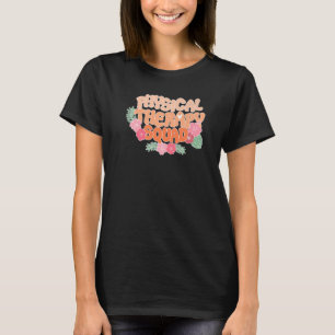 Physiotherapie Squad Lehrer Floral Retro 70er G T-Shirt