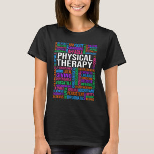 Physiotherapie-Typografie Physiotherapeut Kin T-Shirt
