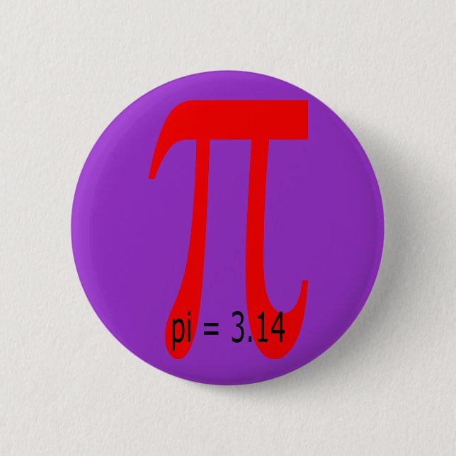 pi = 3,14159265 button (Vorderseite)
