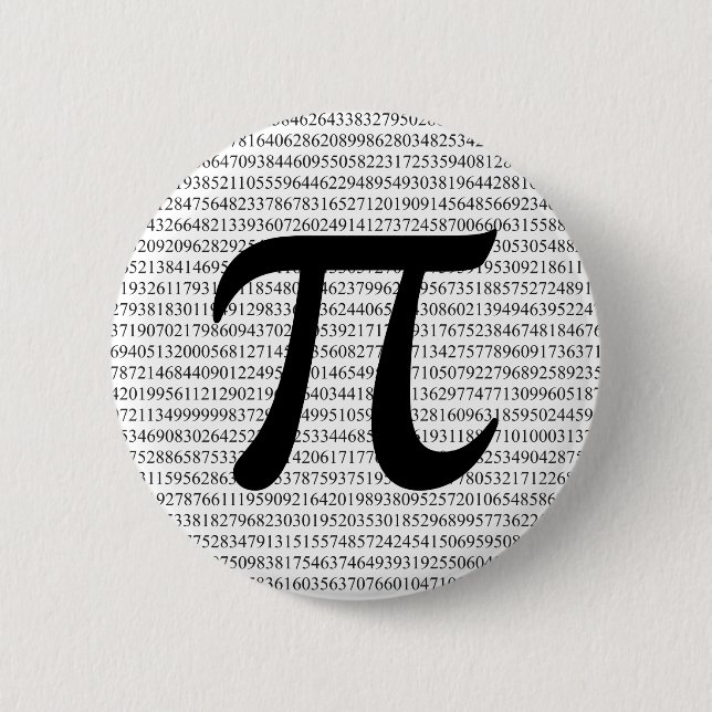 Pi 3.1415-Tasten-Abzeichen Button (Vorderseite)
