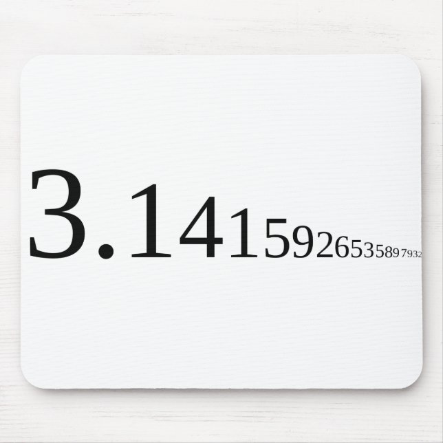 Pi - 3.14.. mousepad (Vorne)