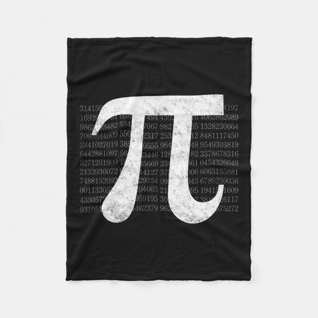 Pi 3.14 Pi Happy Pi Day Mathematik Fleecedecke (Vorderseite)