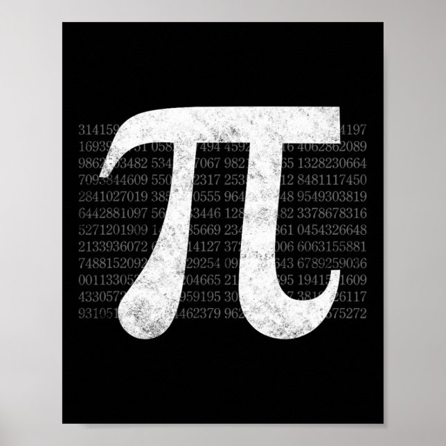 Pi 3.14 Pi Happy Pi Day Mathematik Poster (Vorne)