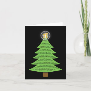 Pi 3.14 Weihnachtsbaumgeschenk für Mathe-Liebhaber Karte