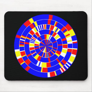 Pi Abstrakt 08 - auf schwarz Mousepad