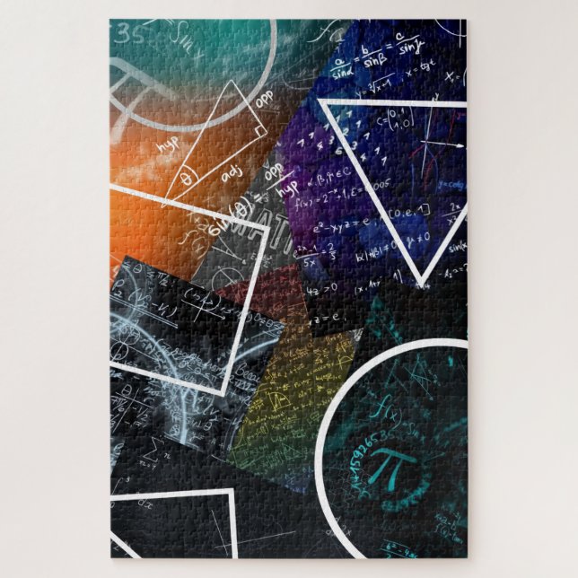Pi Abstrakt: Mathematisches Kunstpuzzle (Vertikal)