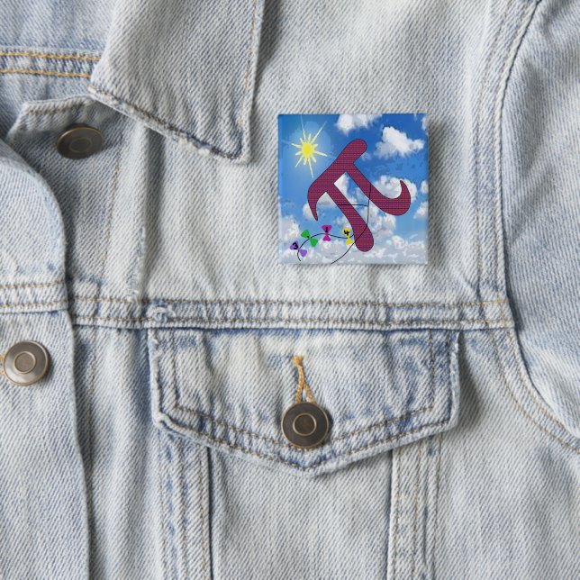 Pi am Himmel Schlüsselanhänger Knopf Button (Beispiel)