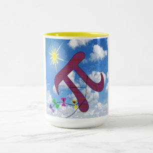 Pi am Himmel Zweifarbige Tasse
