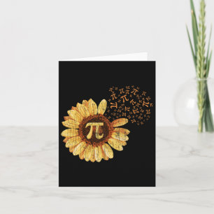 Pi Apparel Pi Day Sonnenblume Kleidung Math Funny Karte