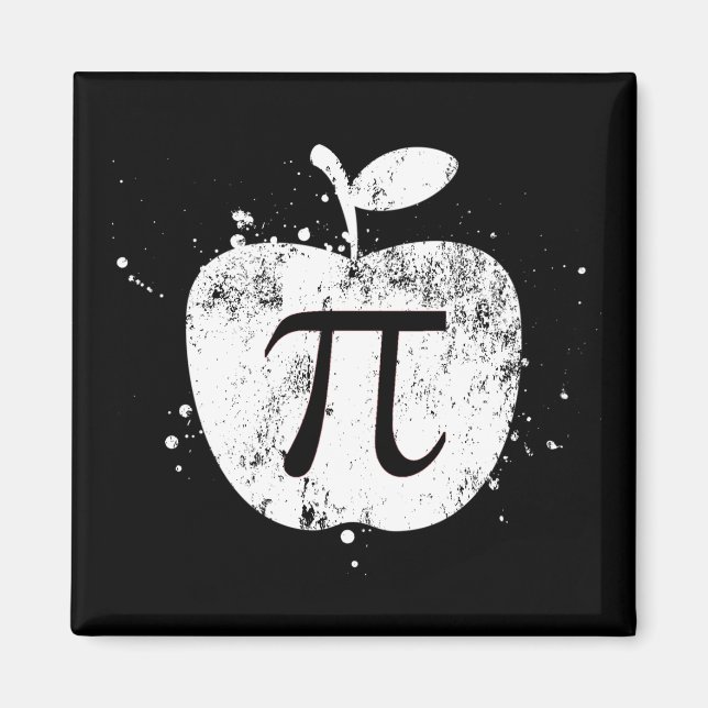 Pi Apple Pie Funny Magnet (Vorne)