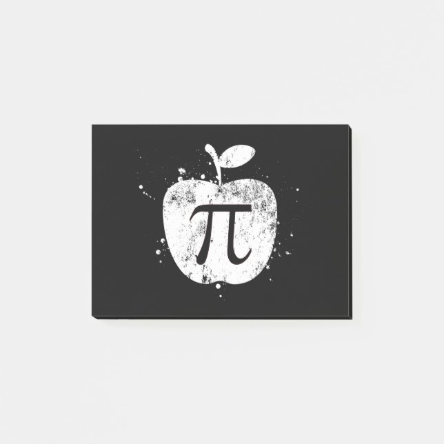 Pi Apple Pie Funny Post-it Klebezettel (Vorderseite)