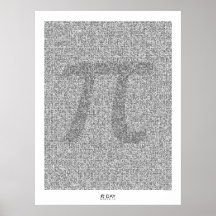 Pi art bis 31.415. Dezimalstelle mit großem Pi