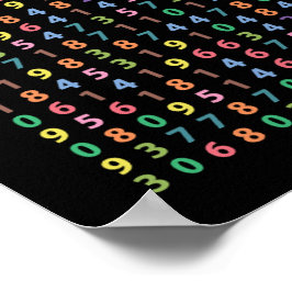 Pi art - Pi bis 3.141. Dezimalstelle Poster