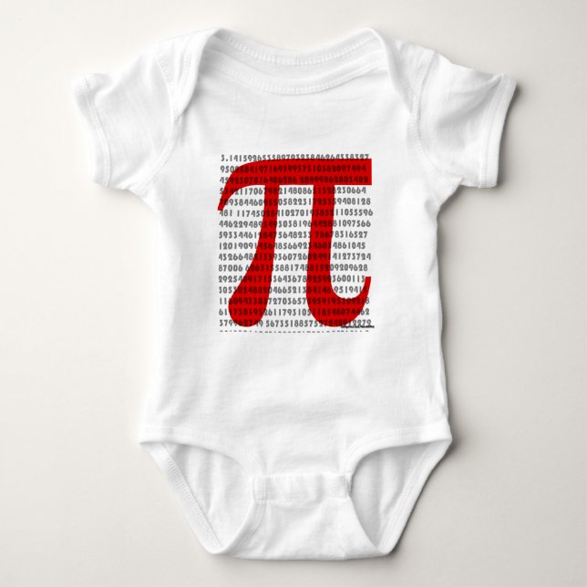 Pi Baby Strampler (Vorderseite)