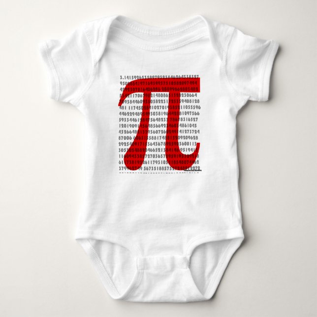 Pi Baby Strampler (Vorderseite)