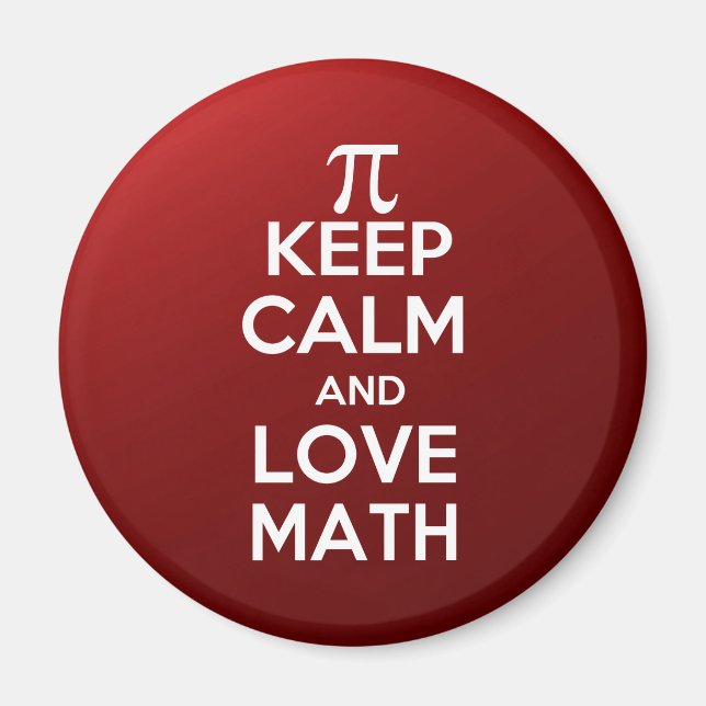 Pi behielt Ruhe und Liebe Magnet (Vorne)