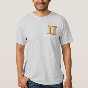 Pi Besticktes T-Shirt