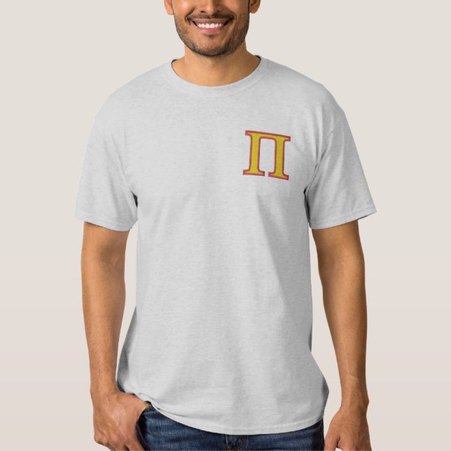 Pi Besticktes T-Shirt (Vorderseite)