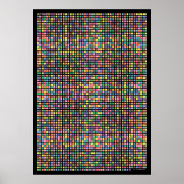 Pi bis 3.141. Dezimalstelle Poster