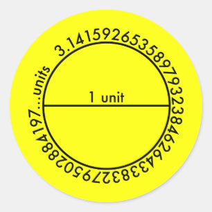 Pi Circle Runder Aufkleber