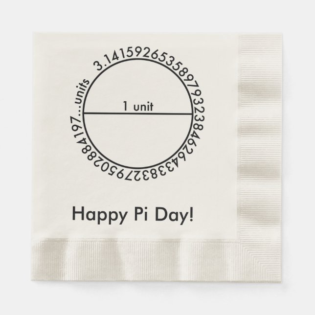 Pi Circle Serviette (Vorderseite)