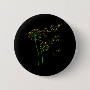 Pi Dandelion Pi Day Dandelion 3,14 Pi Nummernmathe Button