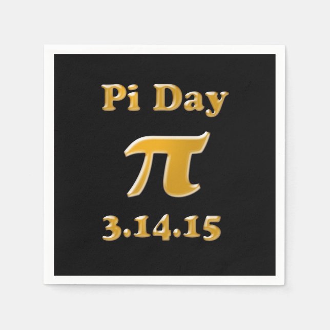 Pi Day 2015 Paper Napkins Serviette (Vorderseite)