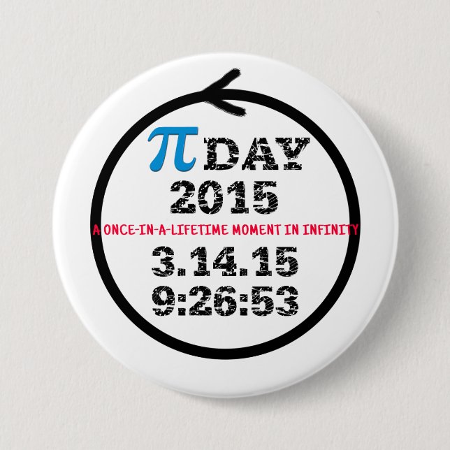 Pi Day 2015 - Taste für Feiern Button (Vorderseite)
