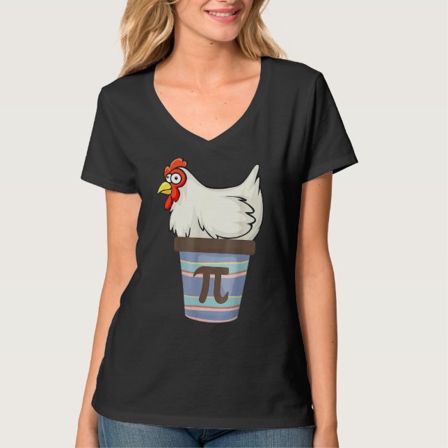 Pi Day 2022 Mathematics Chicken Pot Pie Outf T-Shirt (Vorderseite)