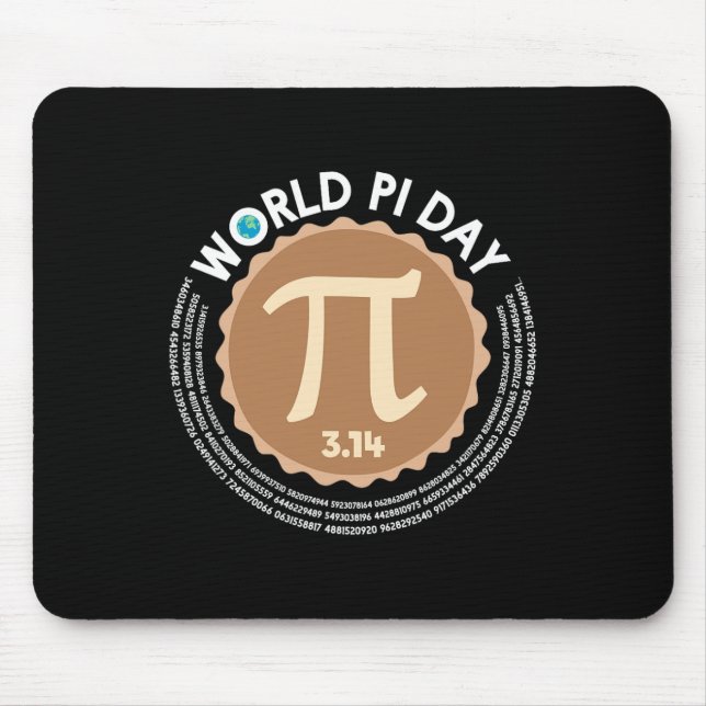 Pi Day - 3.14 März 14 - Math Geometry Nerd - Pie Mousepad (Vorne)