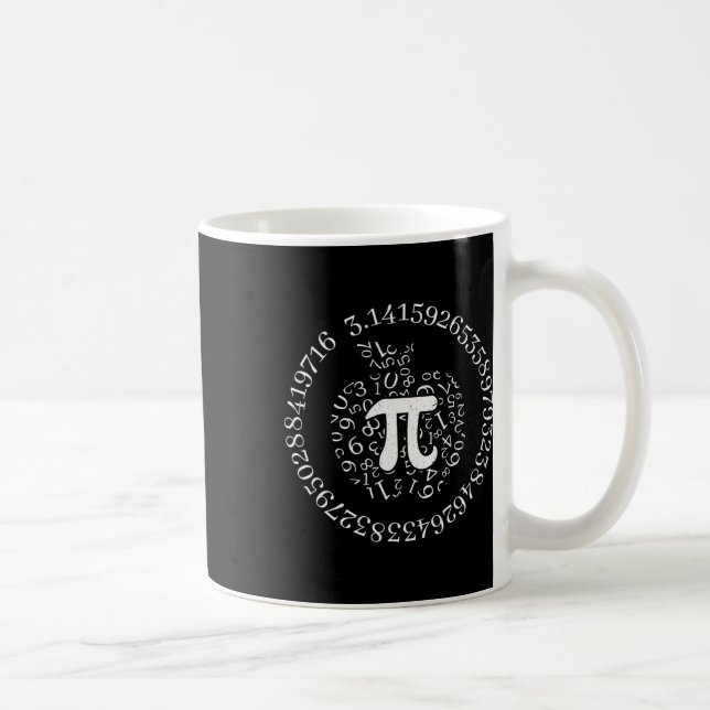 Pi Day Apple Graphic Niedlich Funny Mathe Lover Pi Kaffeetasse (Rechts)