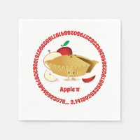Pi Day Apple Pie Cartoon Zeichennummern