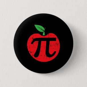 Pi Day Apple Pie Pun 3.14 Niedlich Mathe Lover Leh Button