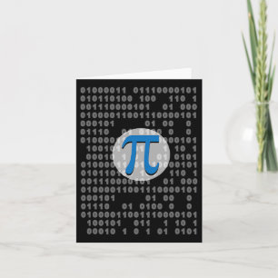 Pi Day Ascii Binärkode 3.14 Pi Symbol Mathematik N Karte