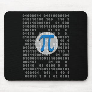 Pi Day Ascii Binärkode 3.14 Pi Symbol Mathematik N Mousepad