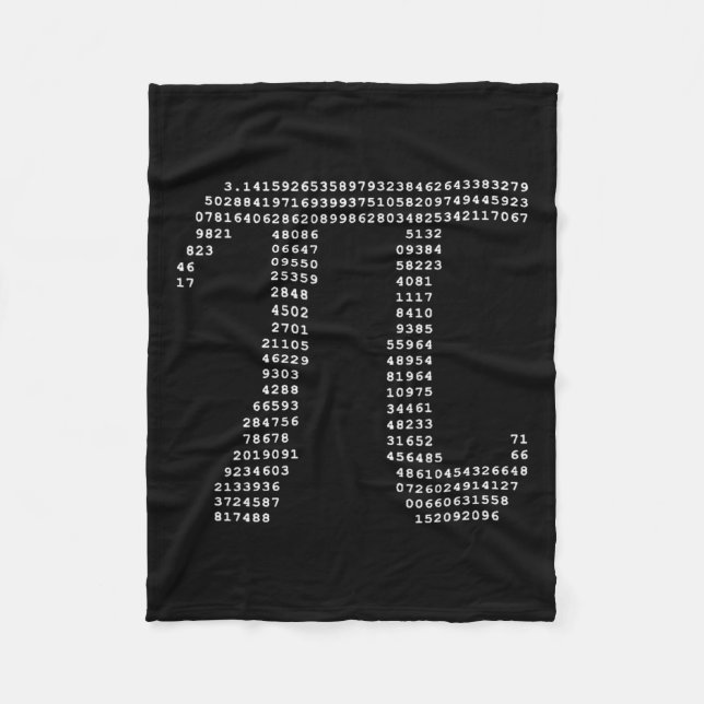 Pi Day Ascii Pi 3,14 Number Math Geek Fleecedecke (Vorderseite)