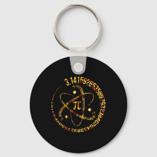 Pi Day Atom Pi 3.14 Science Math Lover Schlüsselanhänger