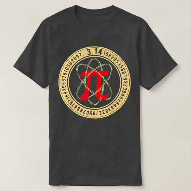 Pi Day Atom Pi Math Geek Science Liebhaber Premium T-Shirt (Design vorne)